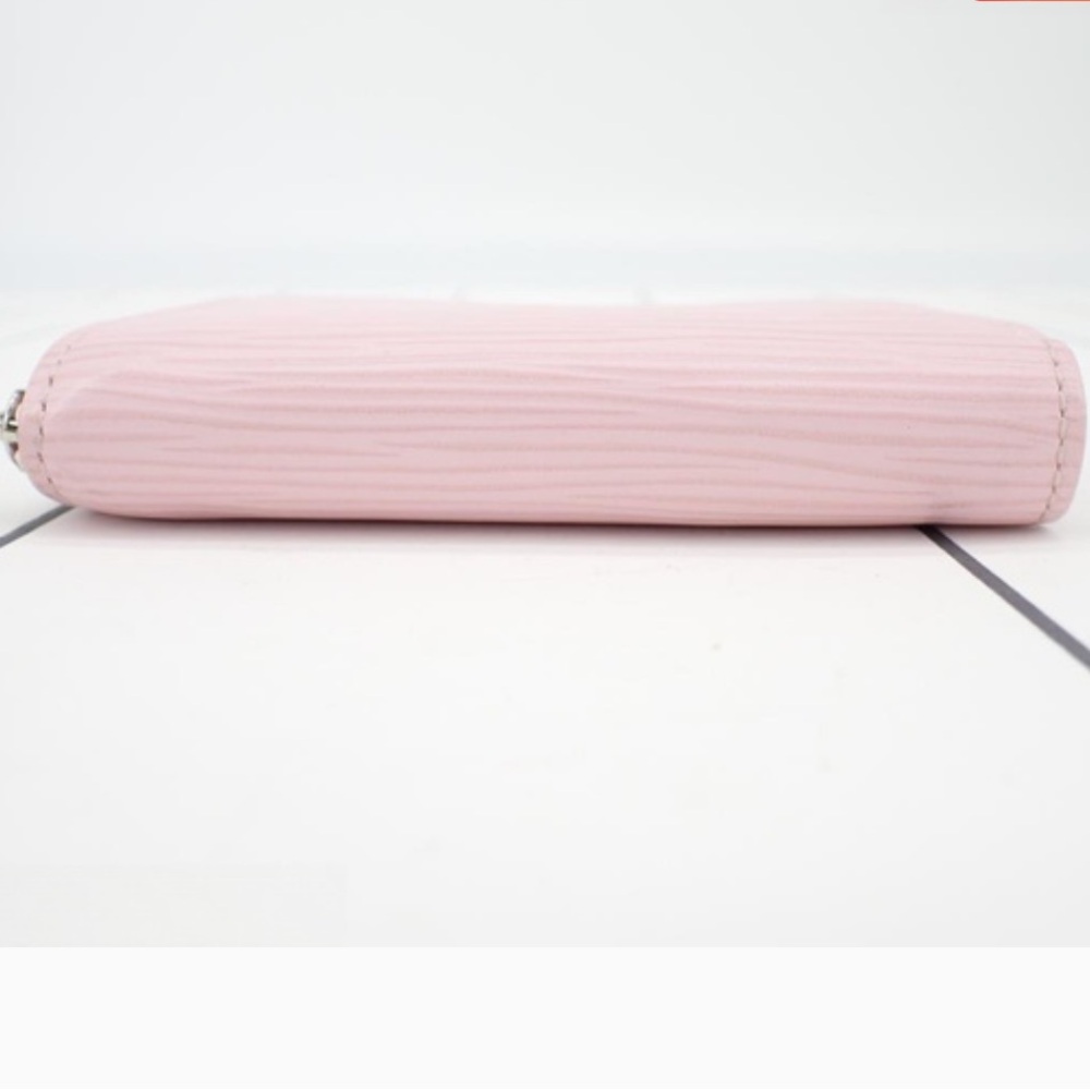 Authentic Louis Vuitton Pink Epi Compact Zip Around Zippy Coin/Card Wallet - Picture 3 of 9